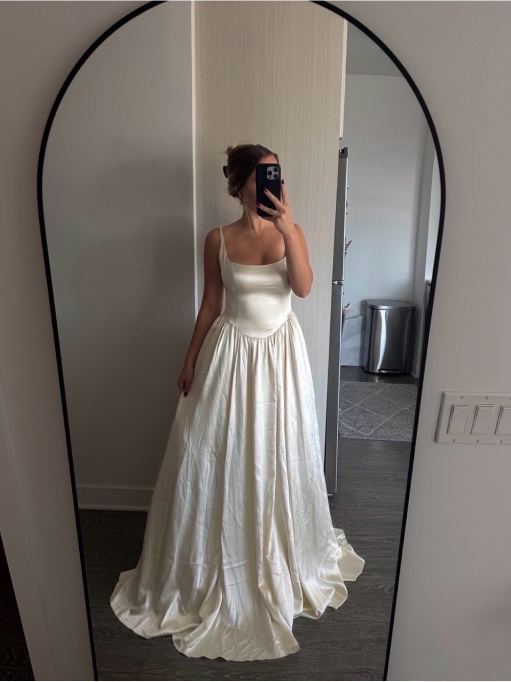REFORMATION Liz Silk Dress in Ivory 6